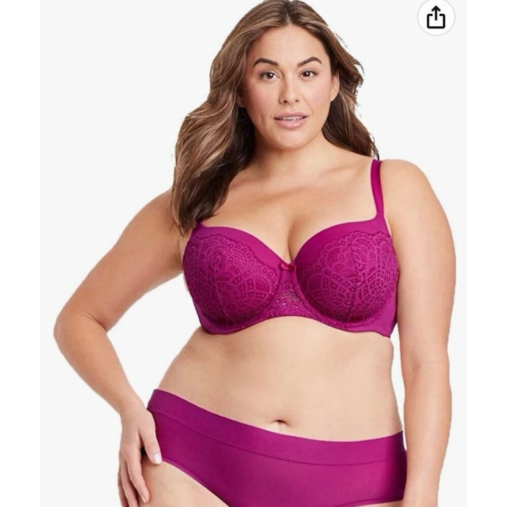 NWT AUDEN LACE UNDERWIRE BRA - HOT PINK - VARIOUS SIZES